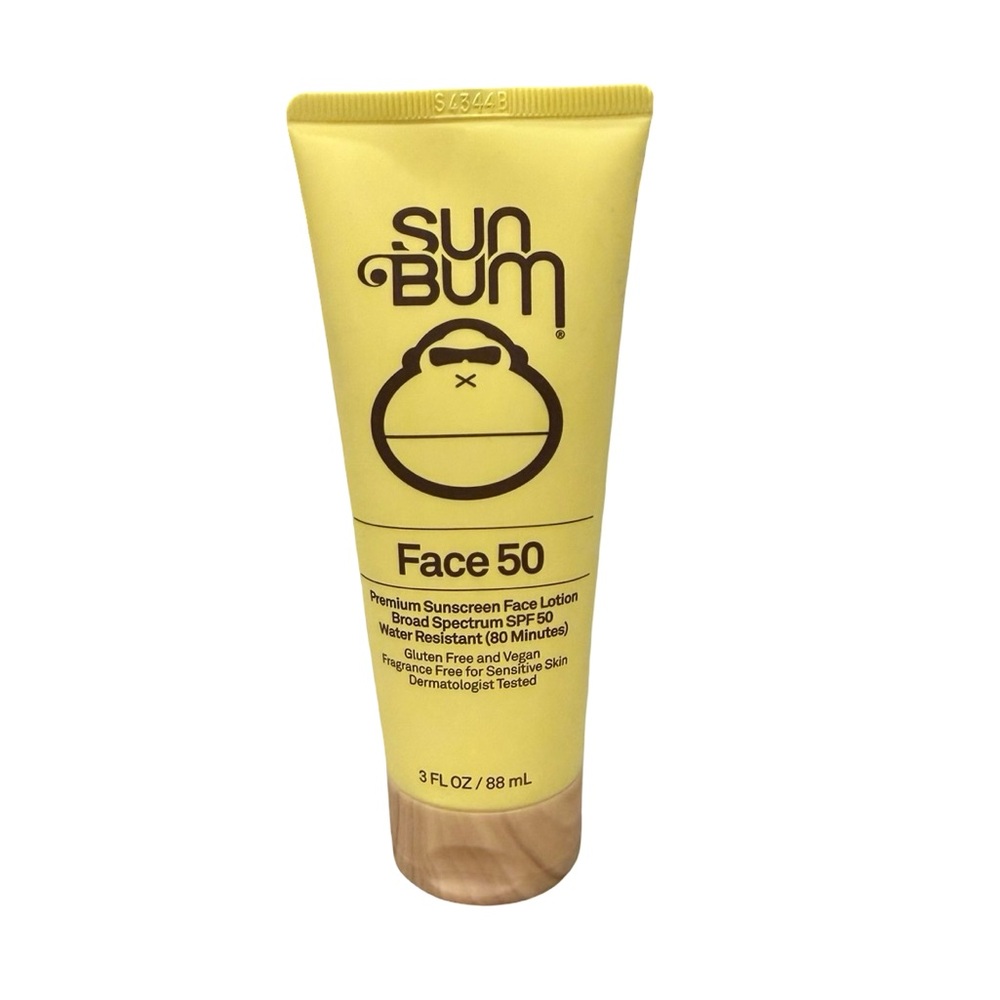 Sun Bum Face 50 SPF Sunscreen Face Lotion 3 oz Fragrance Free Exp 12/2027